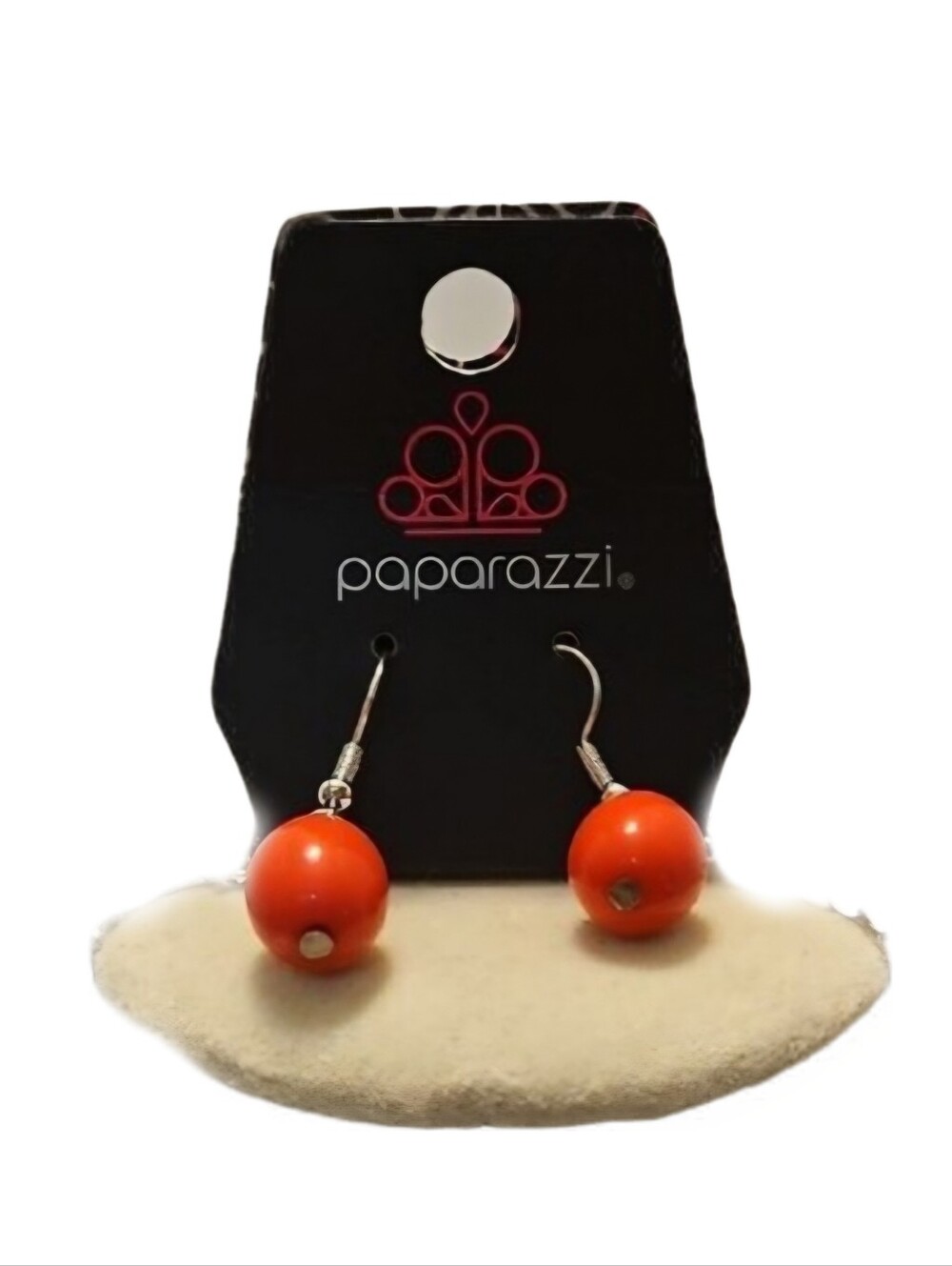 Paparazzi 'Coastal Cruise' Dark Pink Acrylic Bead Jewelry Set In Silver Tone - Picture 6 of 8